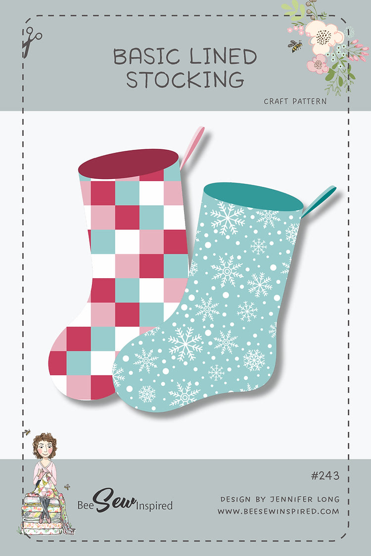 Basic Lined Stocking Pattern – Sew A Story