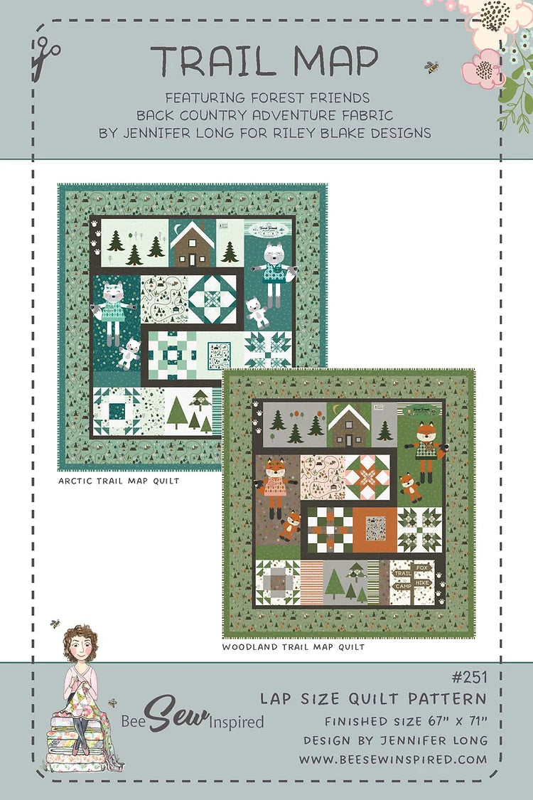 Trail Pattern Design Trail Map Quilt Pattern – Sew A Story
