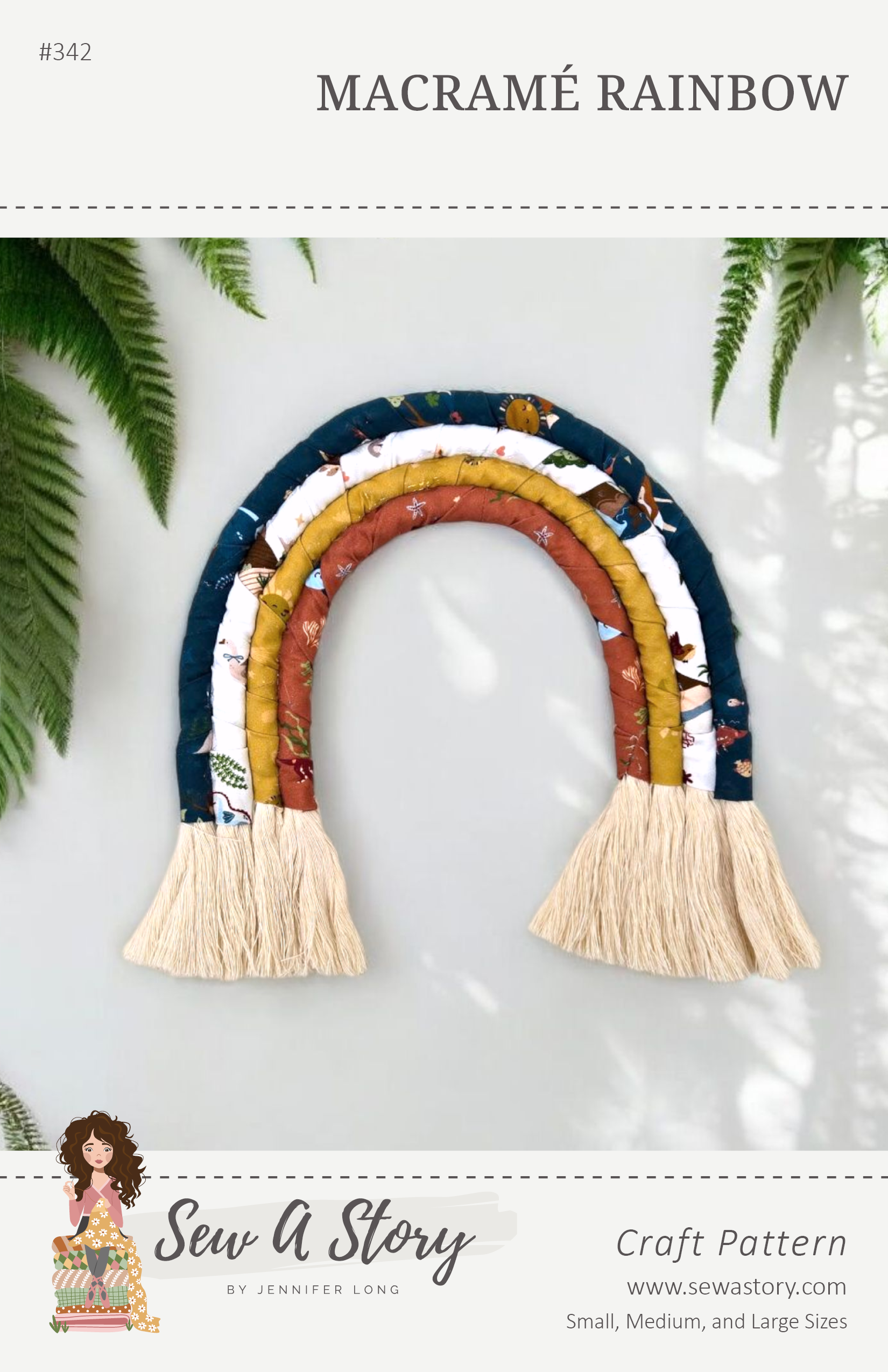 Macrame Pattern Paper Macramé Rainbow – Paper Pattern – Sew A Story