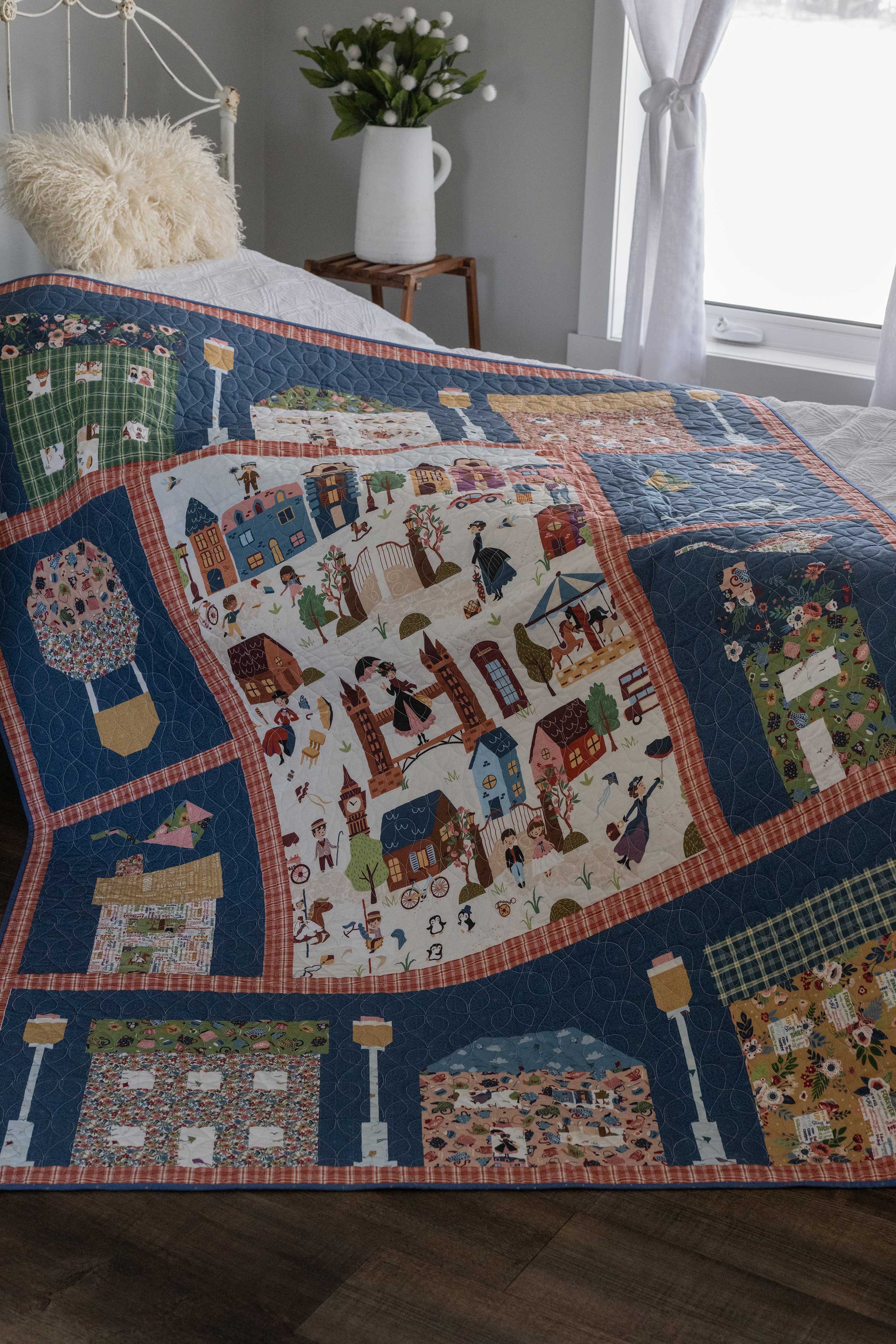 Cherry Tree Lane Panel Quilt Kit – Sew A Story