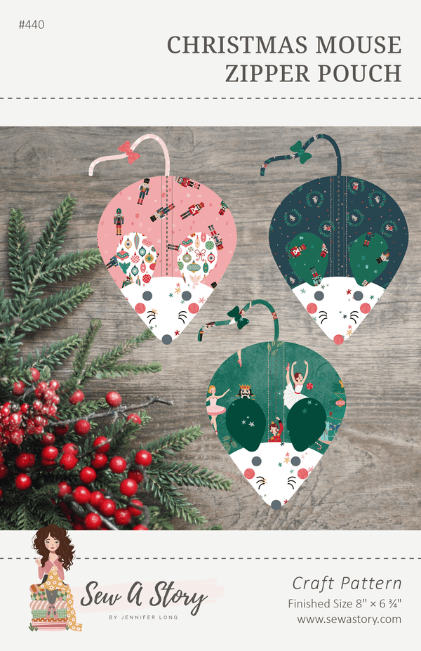 Christmas Mouse Zipper Pouch
