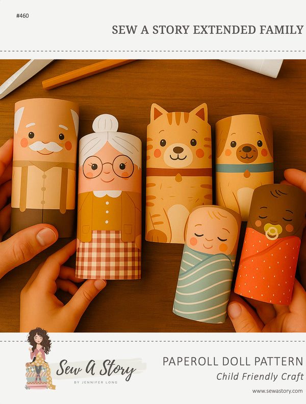 Extended Family Paperoll Doll Set