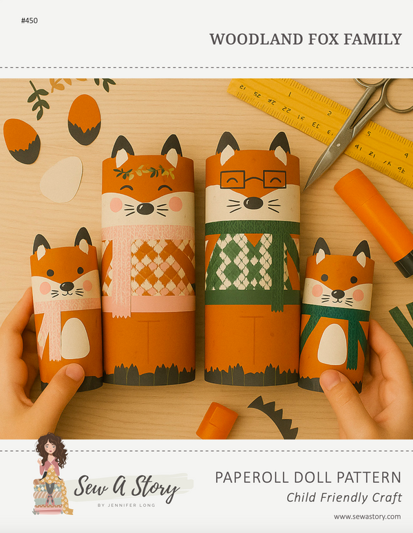 Woodland Fox Paperoll Family
