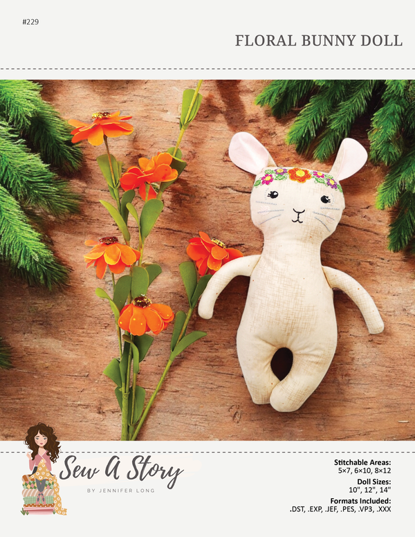 Floral Bunny Doll