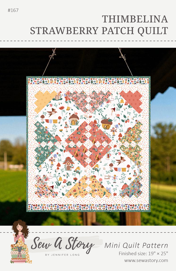 Strawberry Patch Mini Quilt