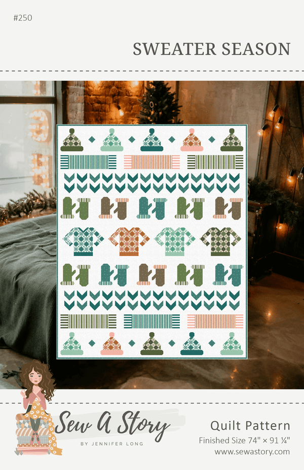 Sweater Season Quilt Paper Pattern