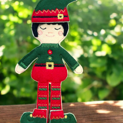 Christmas Elf Felt Doll (Noel)