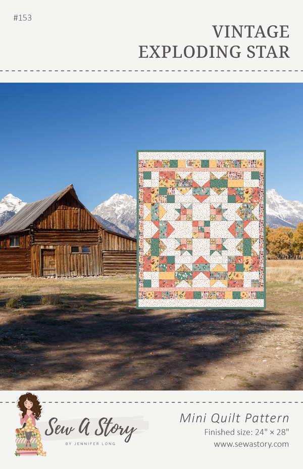 Vintage Exploding Star MINI Quilt