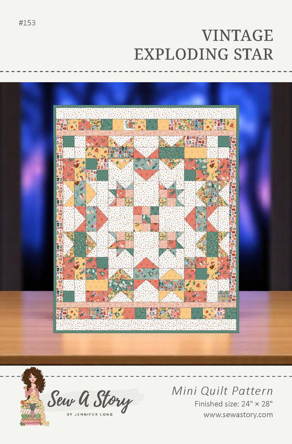 Vintage Exploding Star MINI Quilt