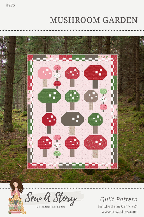 Mushroom Garden Quilt Pattern PC